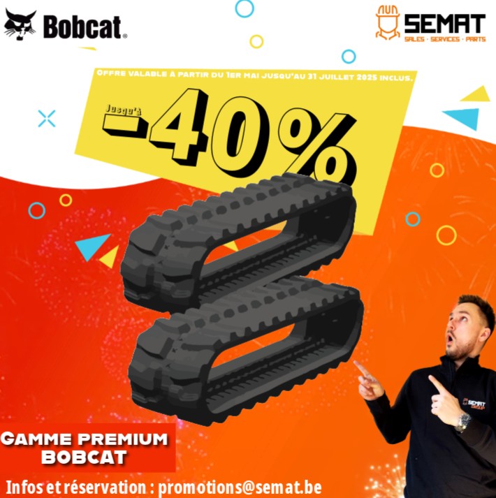 Des chenilles BOBCAT à moindre coût ! 